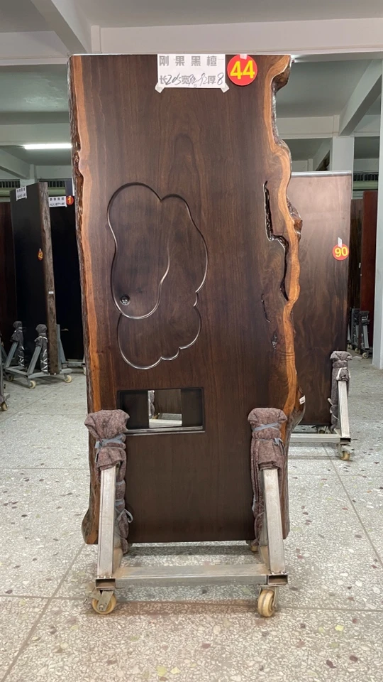 刚果黑檀205-94-92-8配脚长凳一张一个主人椅