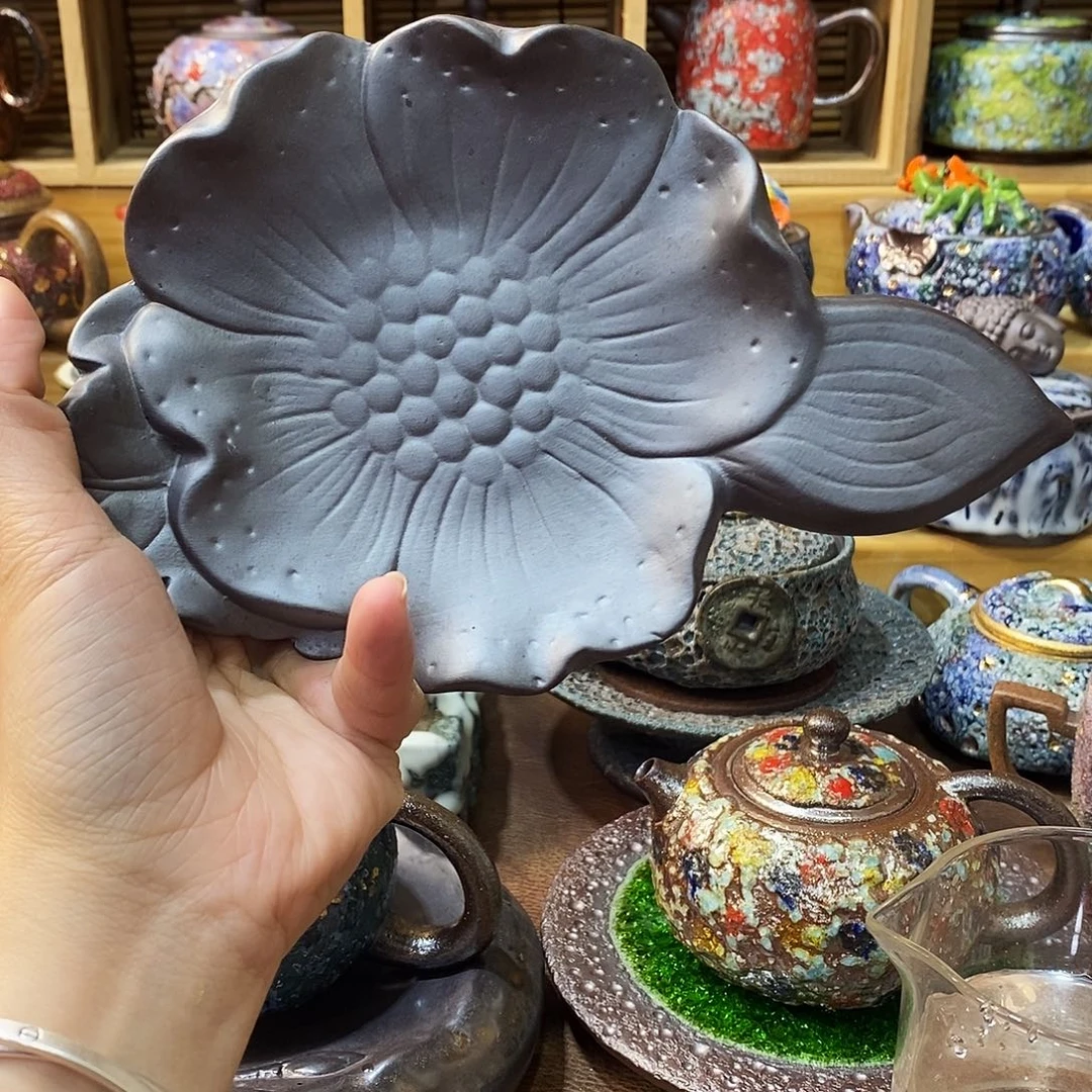粗陶柴烧志野茶器