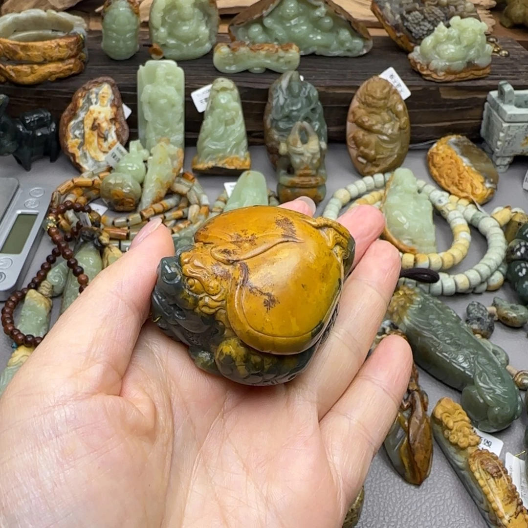 @***红岫岩河磨玉（透闪石质玉）未镶嵌珠宝奇石