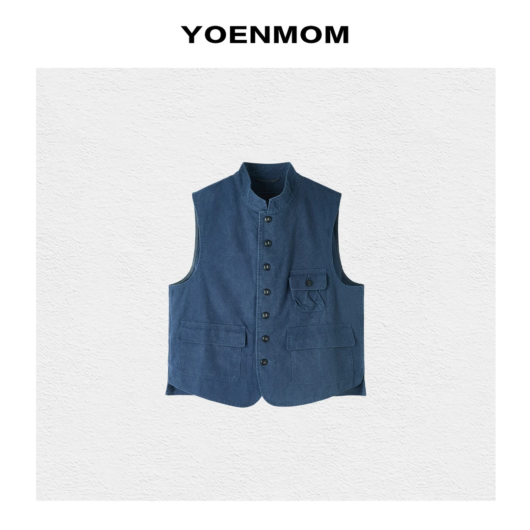 YOENMOM·旧日重映2025早春新品 天丝亚麻肌理感立裁口袋工装马甲