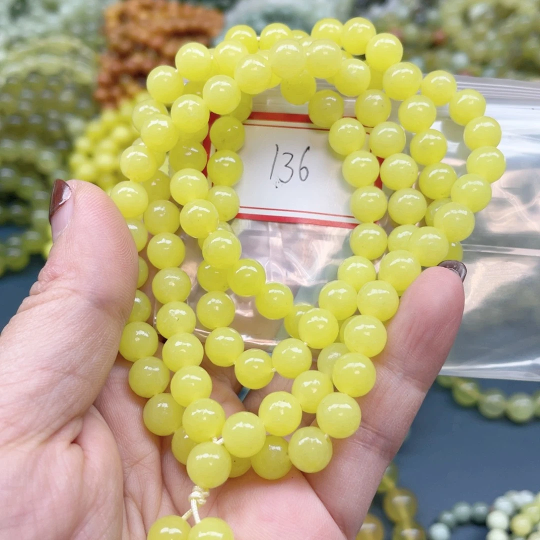 未镶嵌蛇纹石玉手串