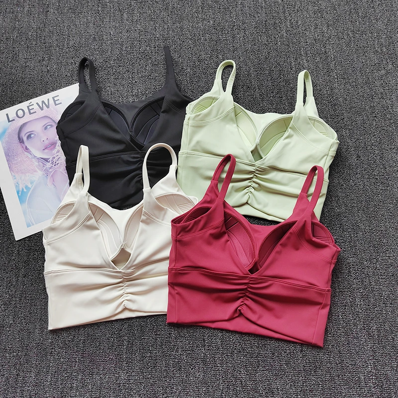 高强度一体运动内衣女聚拢防震瑜伽文胸跑步健身服背心透气