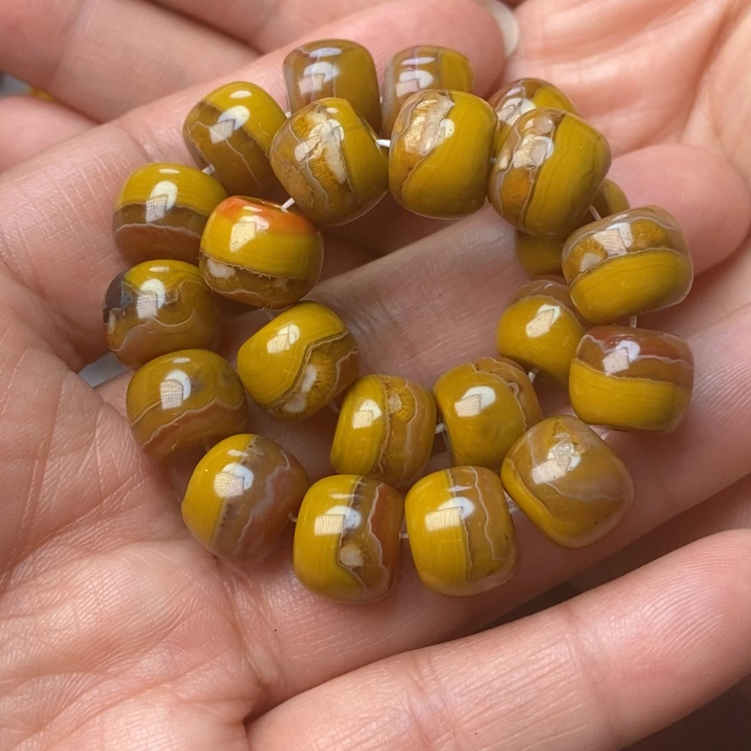 玛瑙/玉髓手链未镶嵌战国红