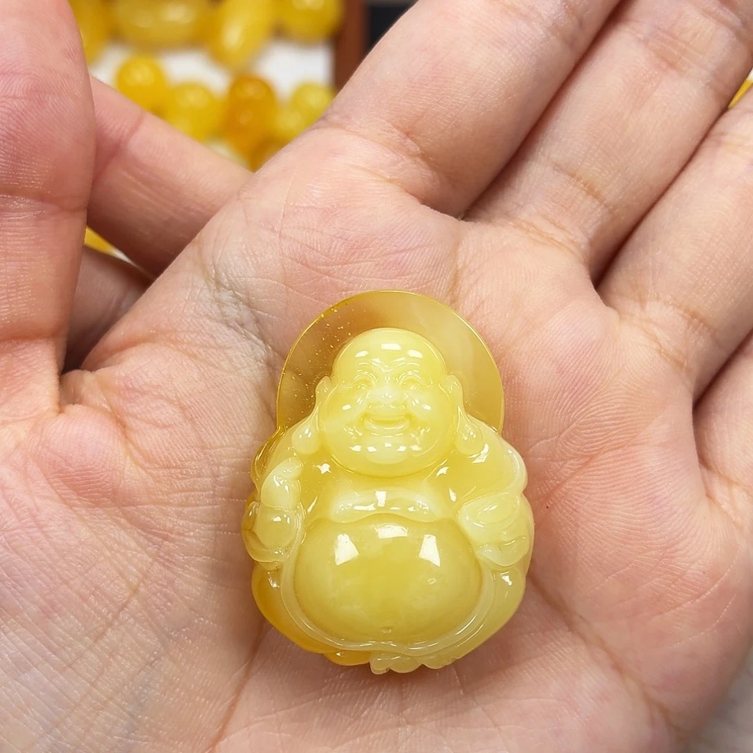 未镶嵌颈饰蜜蜡俄料佛公