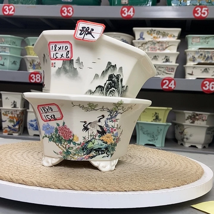 紫砂紫砂花盆8823