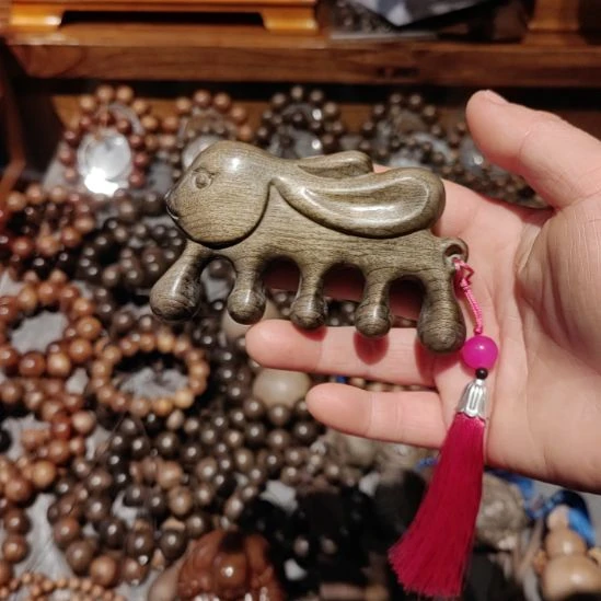 小叶桢楠金丝楠木按摩梳