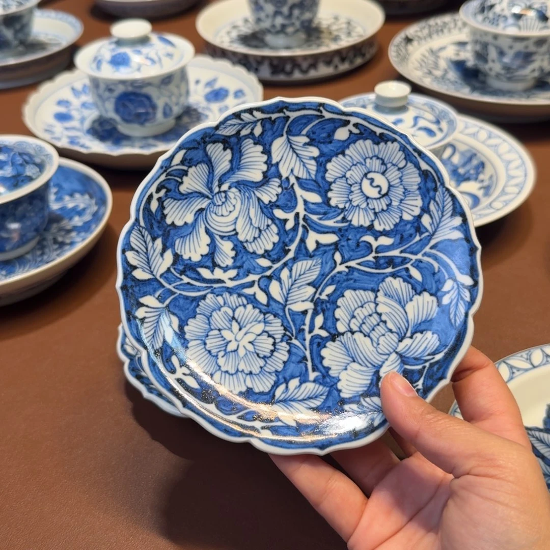 黄***牛手工手绘茶具壶承