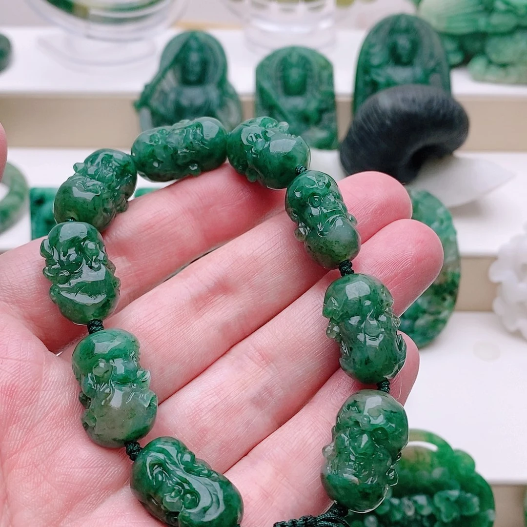 独山玉未镶嵌手串