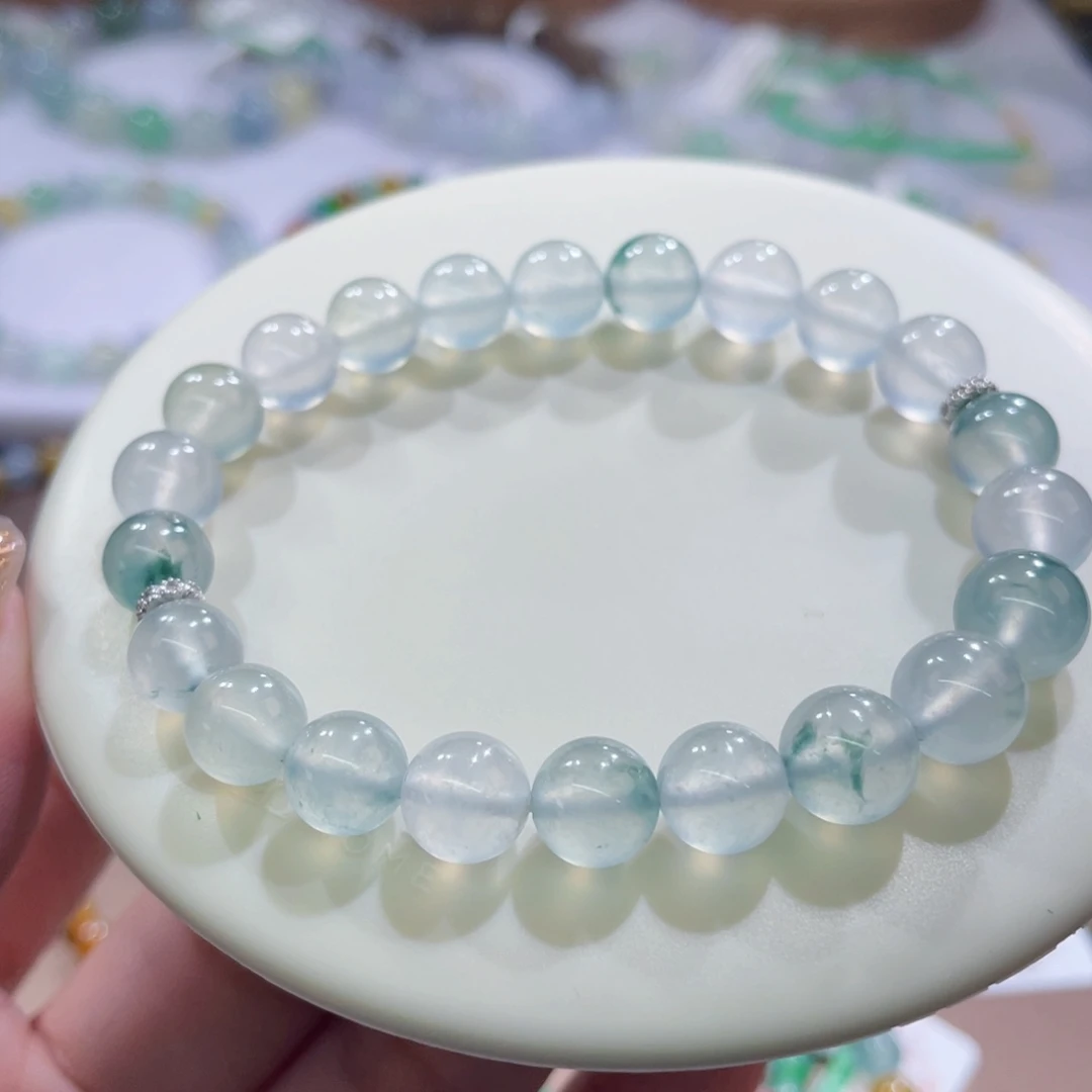 未镶嵌手链翡翠高冰玻卡7.8-8.8