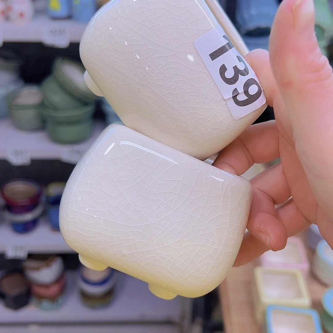 红陶 陶瓷花盆当场满12包邮