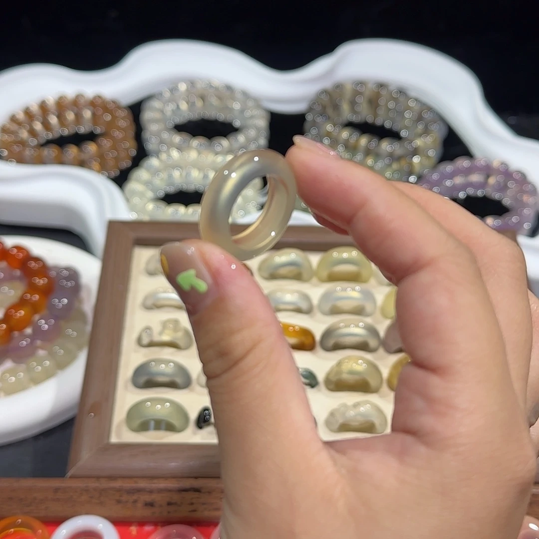 玛瑙/玉髓合金戒指