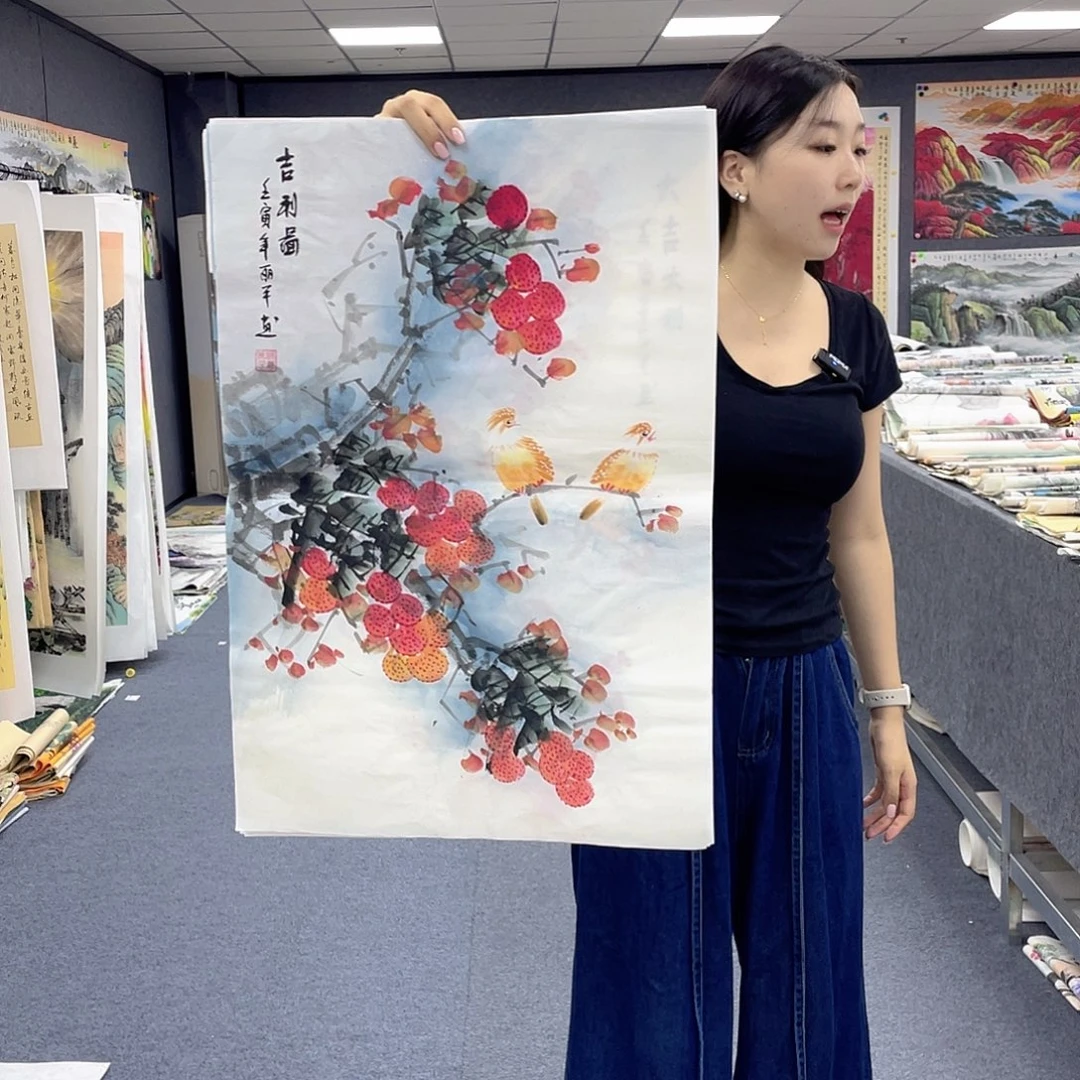 国画作品小姐姐放漏…