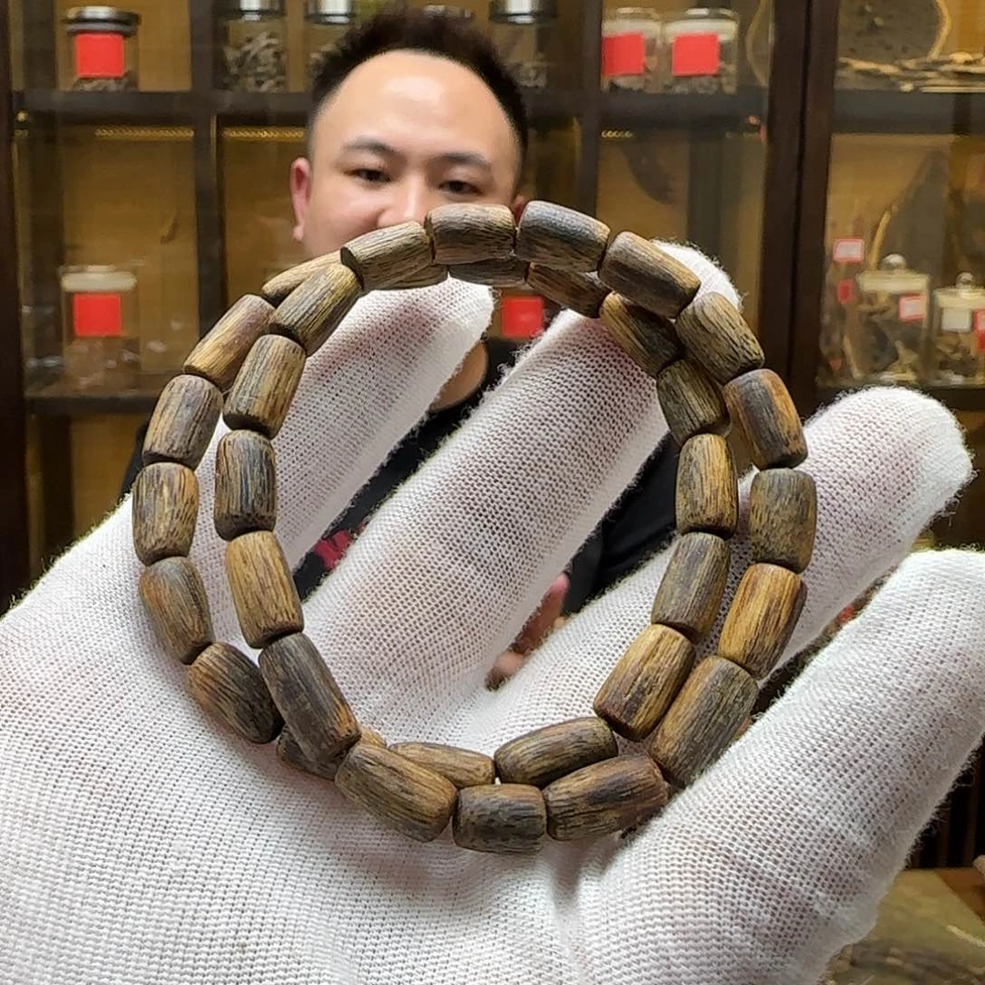 沉香手串国香棋楠老白棋随形单圈丝软5g+多样性发一串