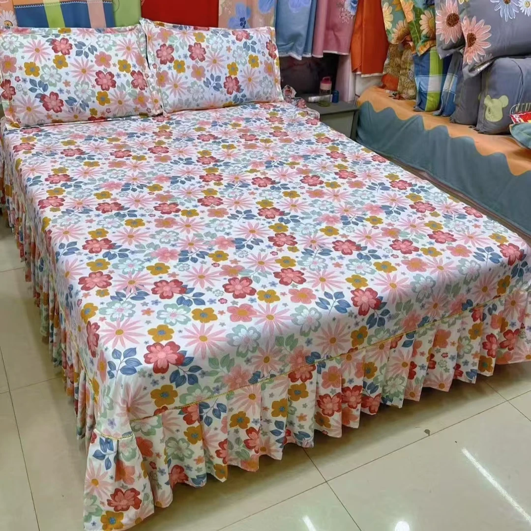 （唯美）加厚磨毛暖绒棉单独床裙