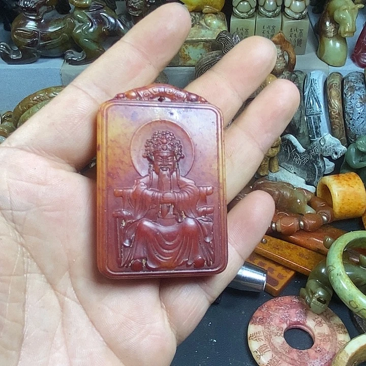 用***3和田玉未镶嵌挂件