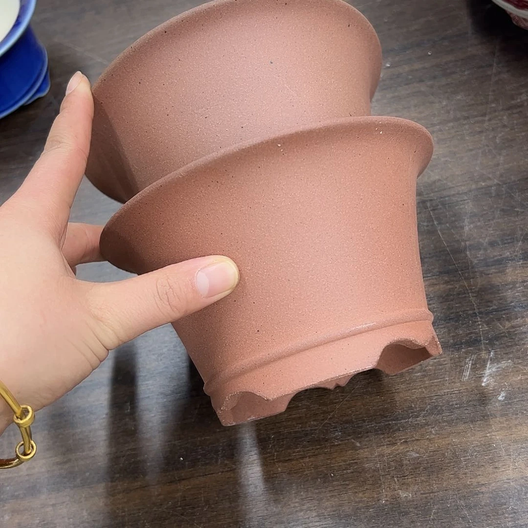 紫砂花盆955号瑕疵2个16/9cm处理介意勿拍