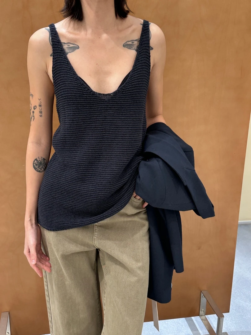 HTT小众设计感原创百搭休闲纯色吊带背心上衣5119359