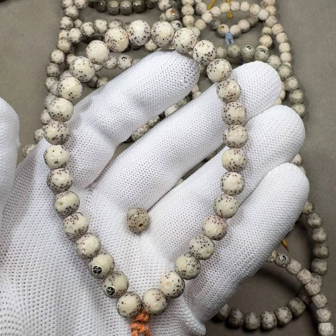 吊坠星月菩提8mm星月菩提石玉料满工无相