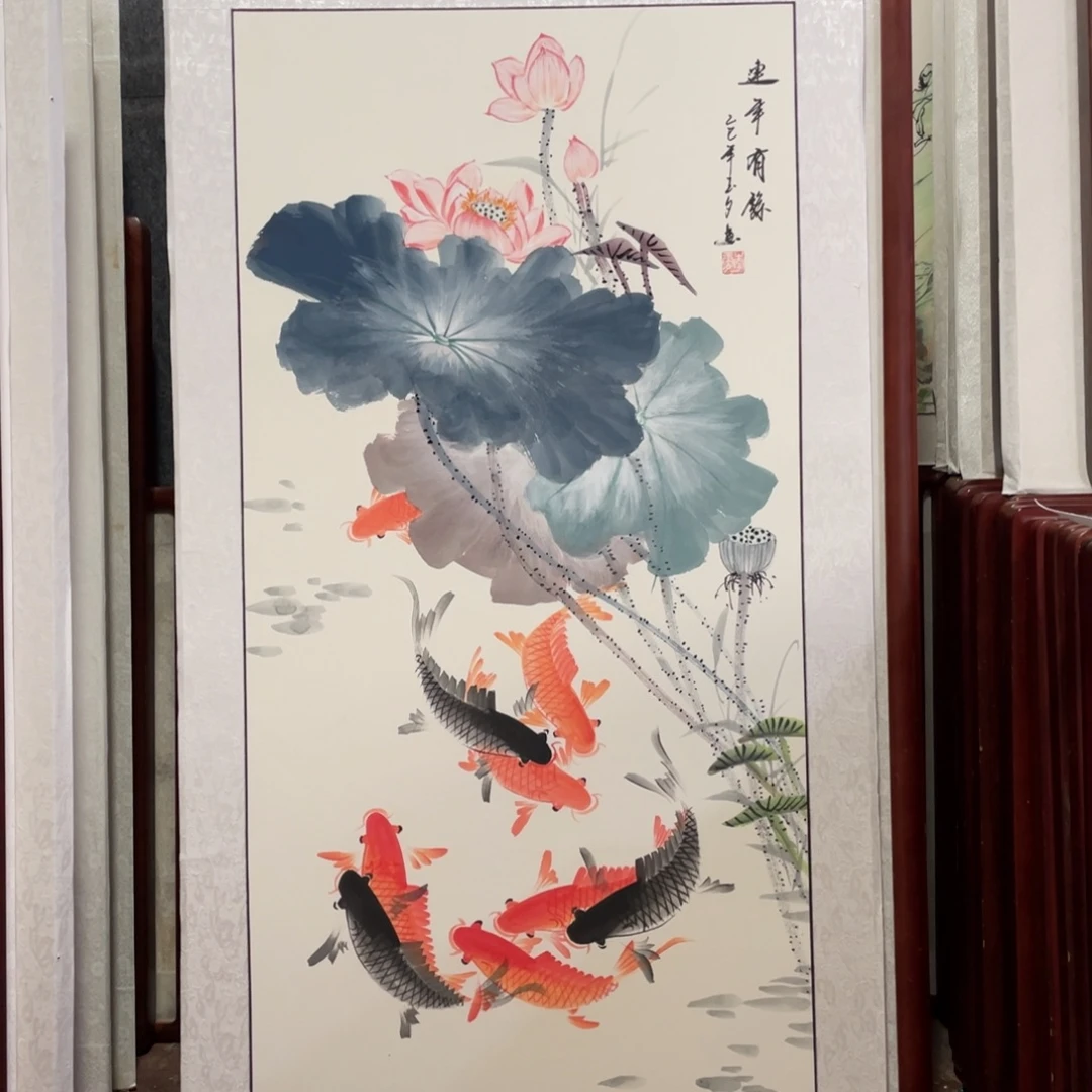 国画带框尺寸63*123厘米