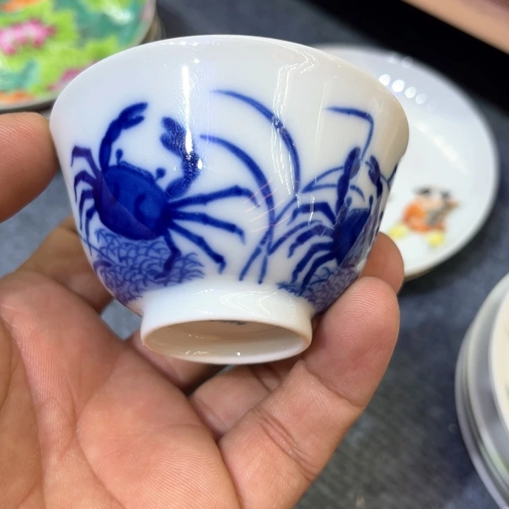 纯手绘精品盖碗杯