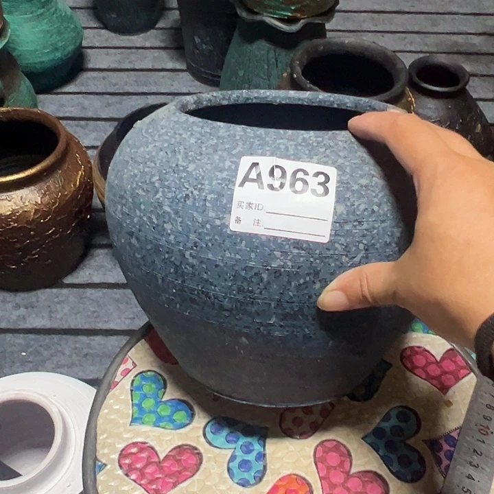 粗陶盆默认打孔高18口14