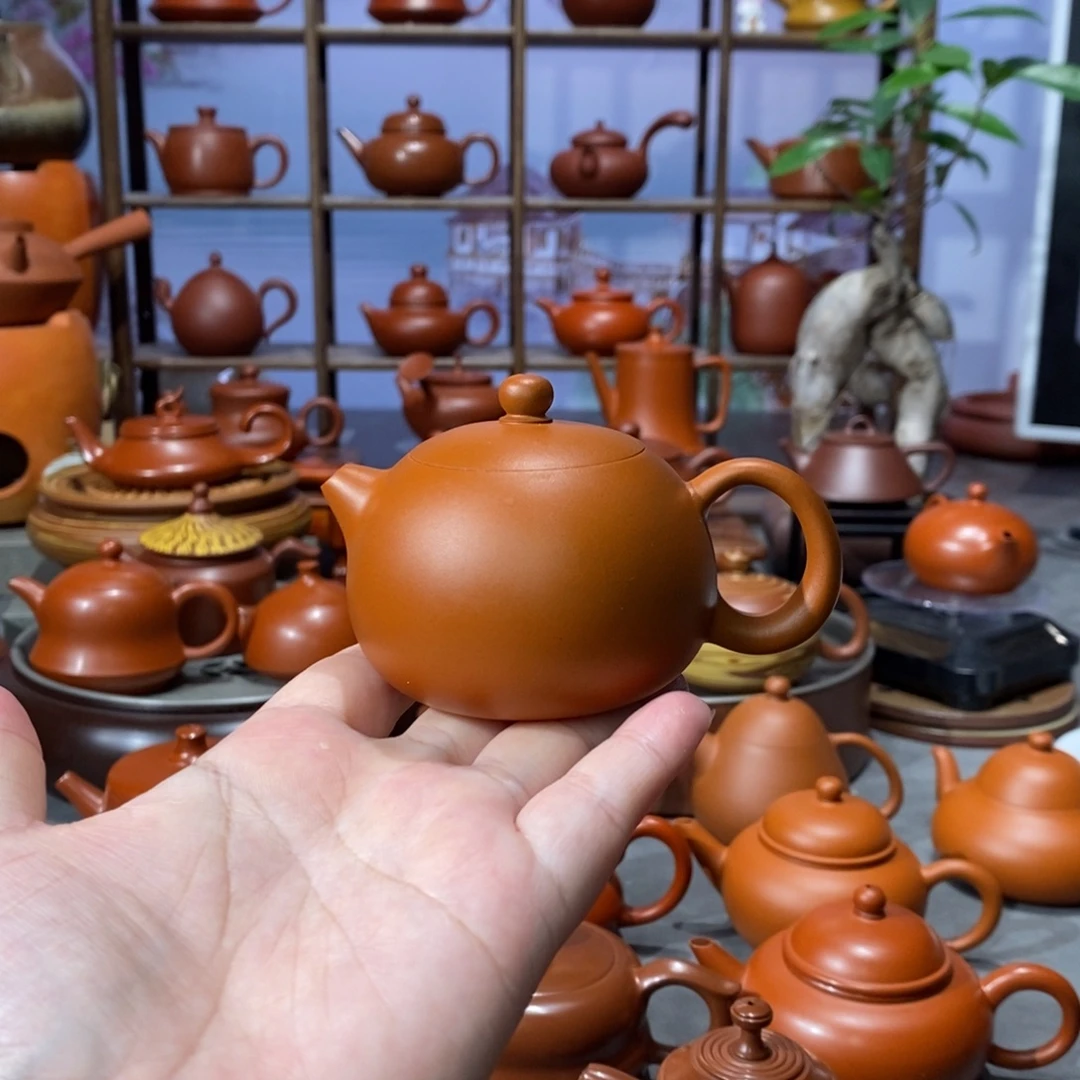 茶壶朱泥陈伟庆鸡蛋黄西施壶105cc