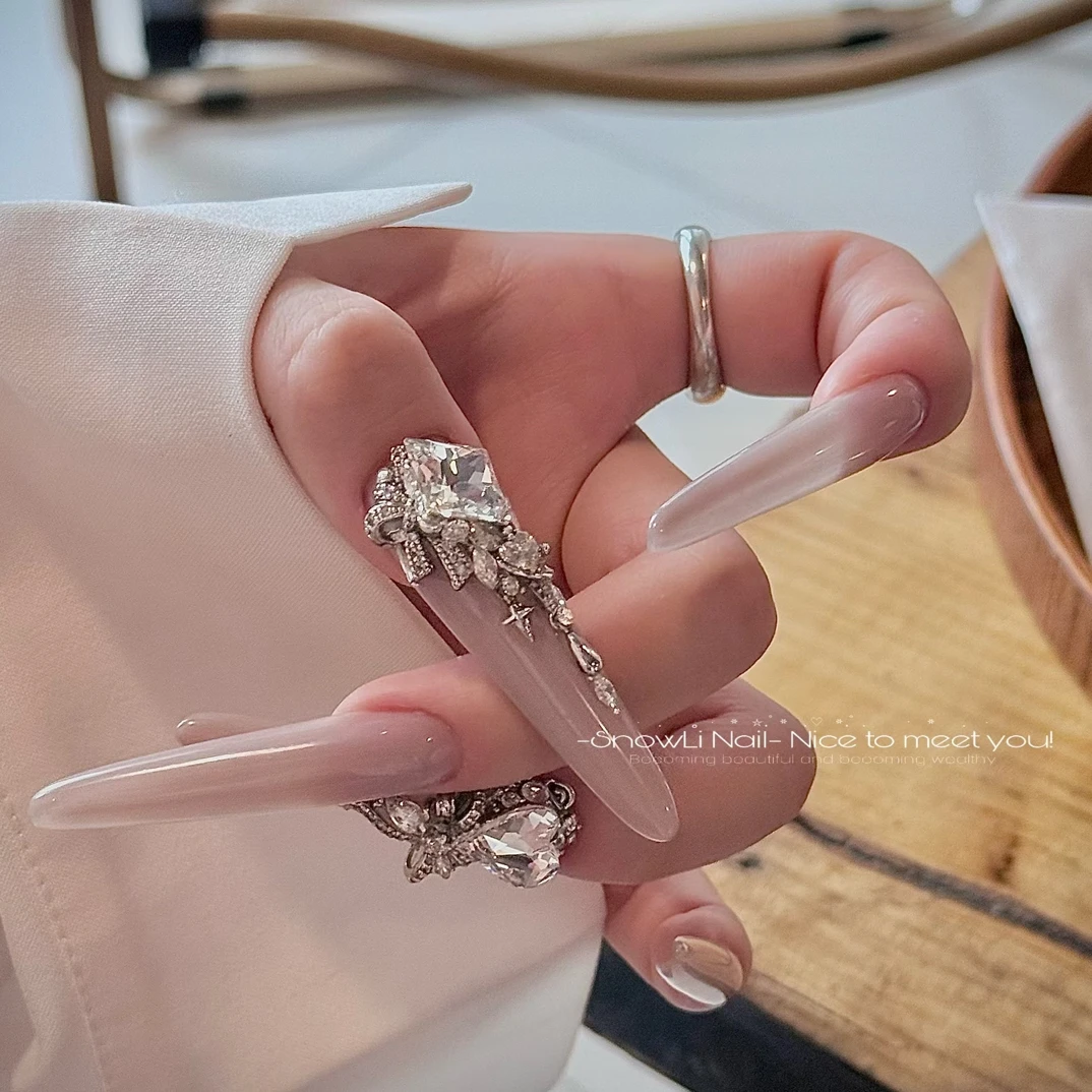 SGLMJ·饰骨兰388*390【SnowLi Nail·美甲】同款蝴蝶结芒心双吊坠