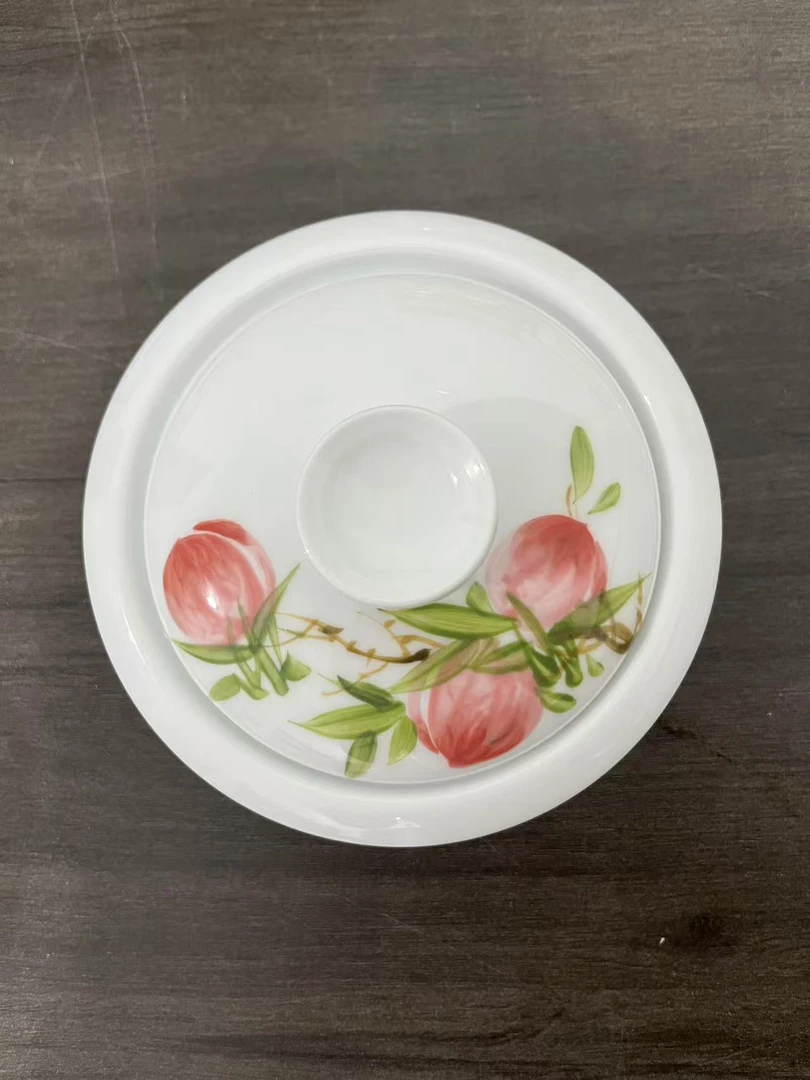 景德镇高温白瓷-桃子电饭煲小碗