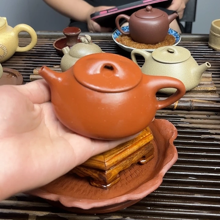 茶杯紫砂精工半手