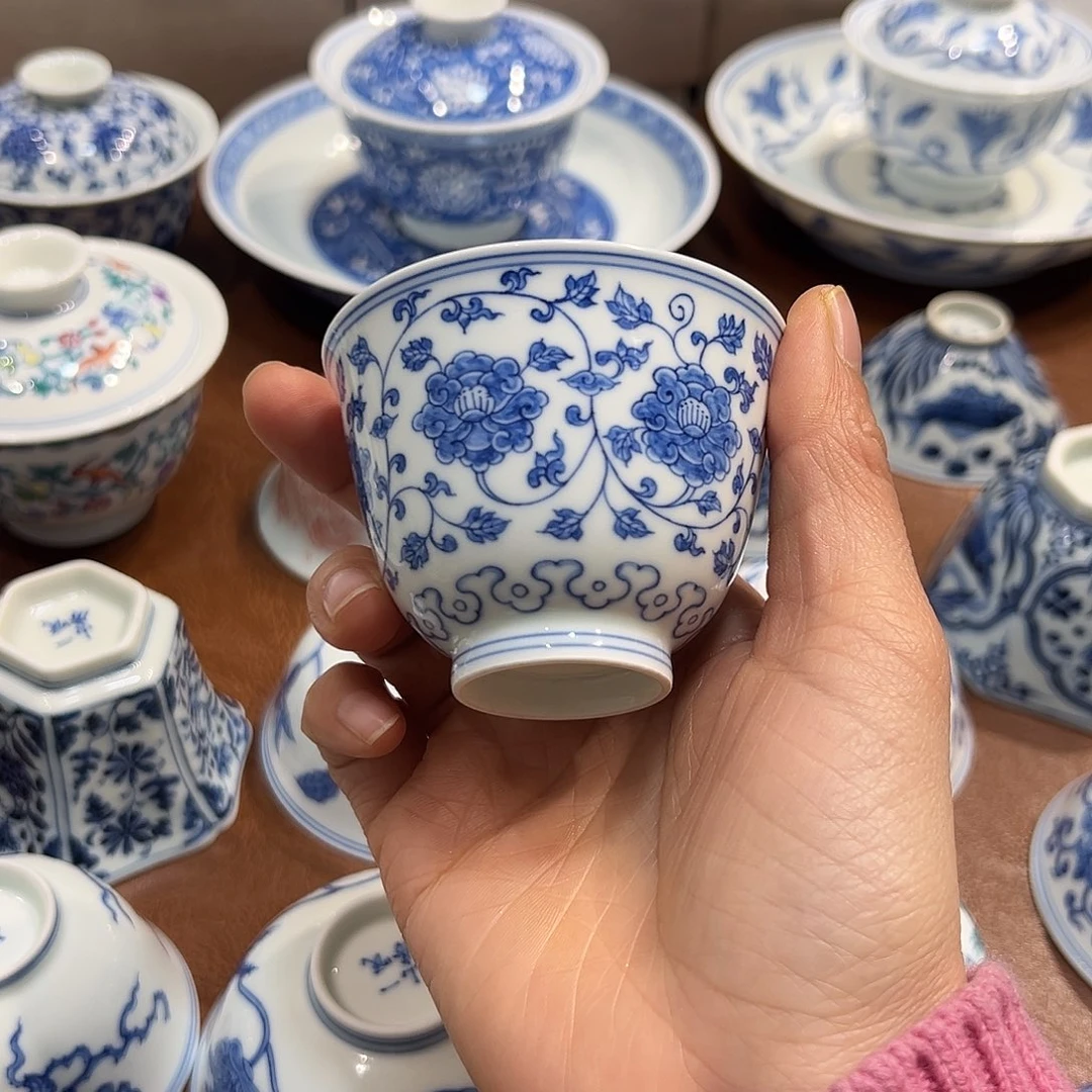 杯子员*缠枝主人杯90毫升
