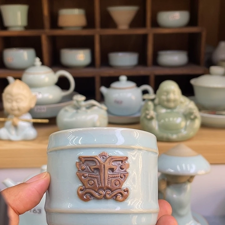 杯子重工手工天青