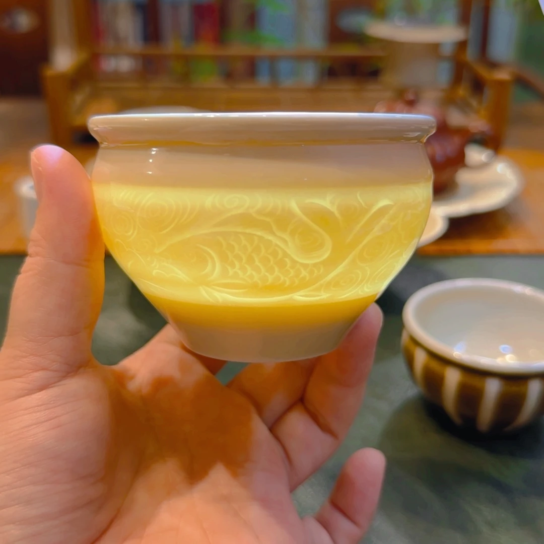 仿古鱼纹建水  300ml  666666