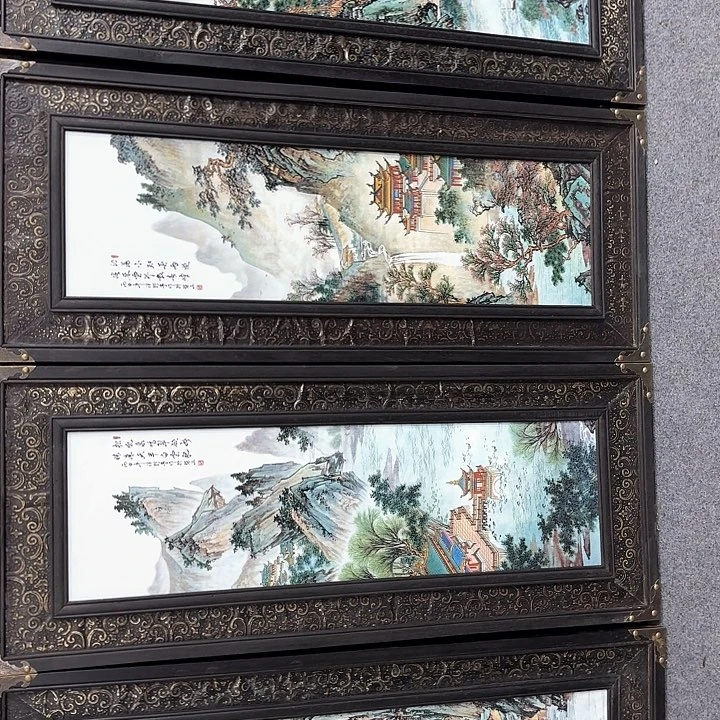 摆件景德镇瓷板画