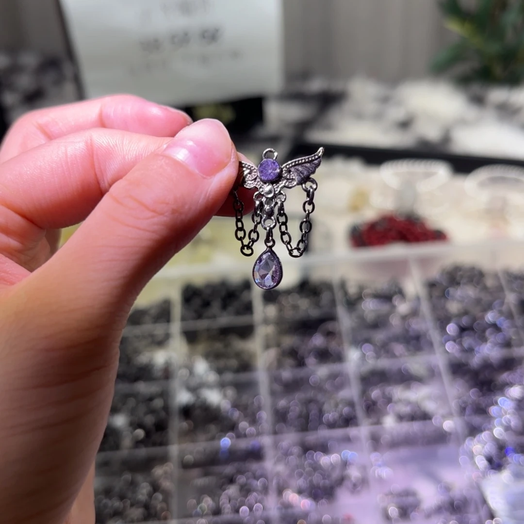 烟晶银S925镶嵌手链