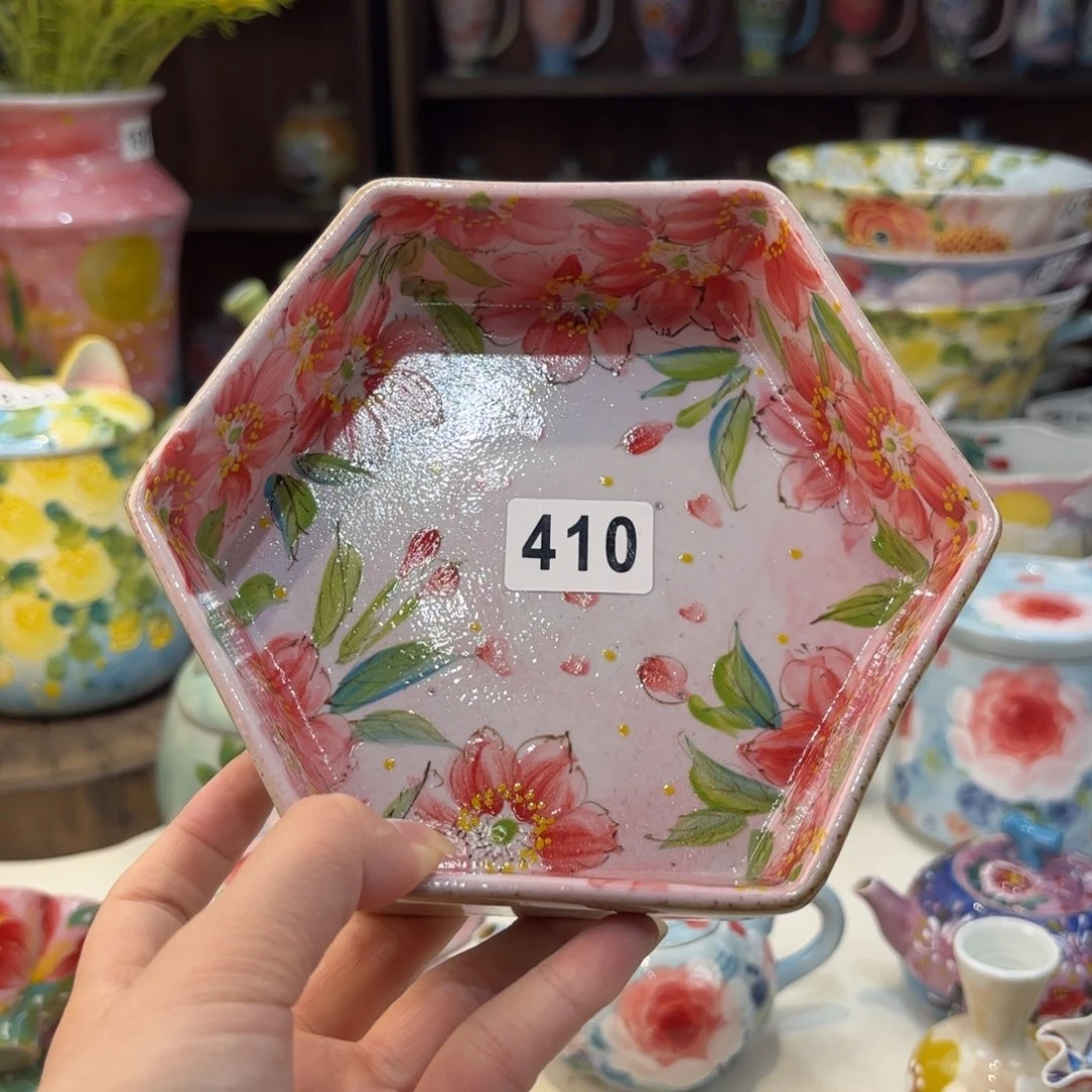 瓷片景德镇手绘高温釉下彩陶瓷茶具