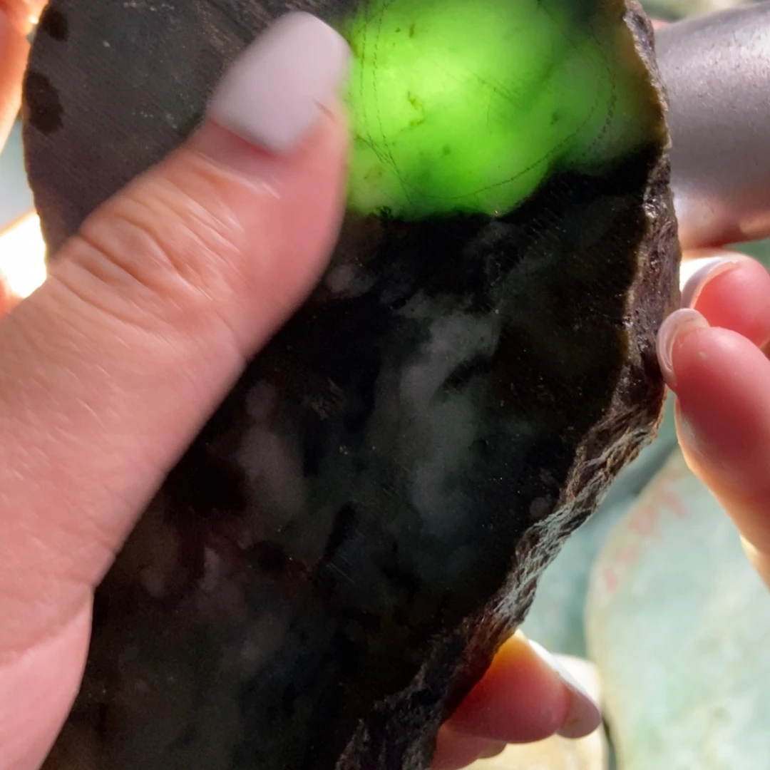 翡翠未镶嵌挂件天然翡翠