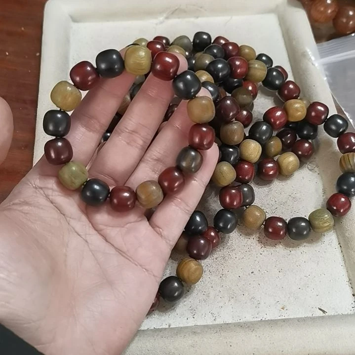 维腊木（绿檀）手串/手链14mm多宝檀木