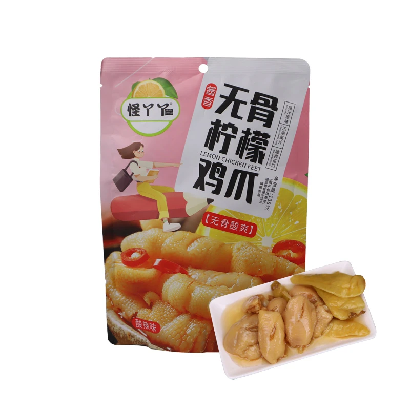 怪丫丫无骨柠檬鸡爪酸辣味 138g/袋