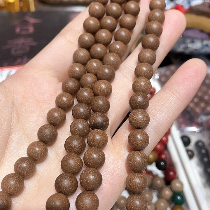 泥塑合香珠茉莉花0.8脖挂链