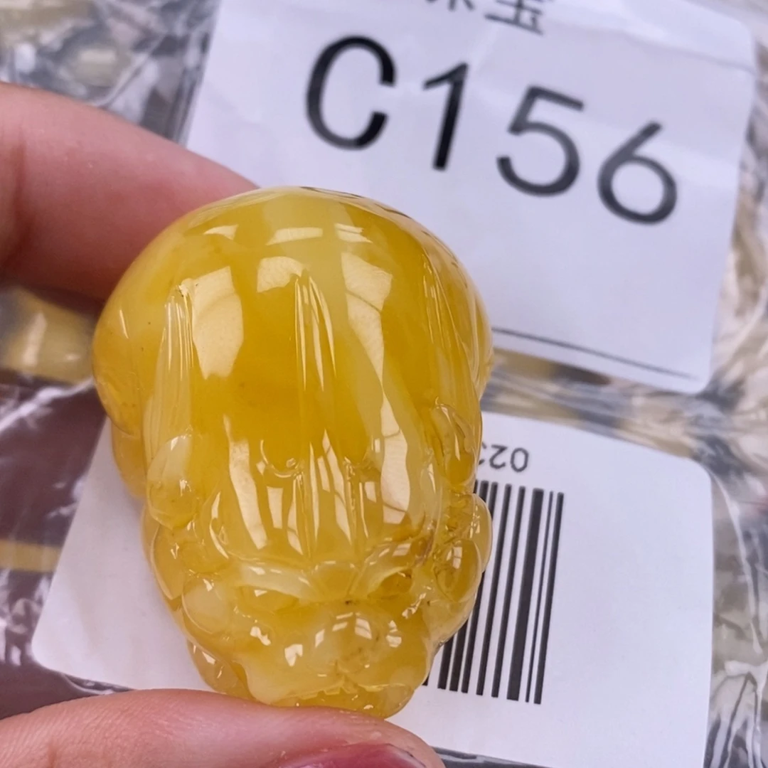 琥珀未镶嵌珠宝奇石25厚