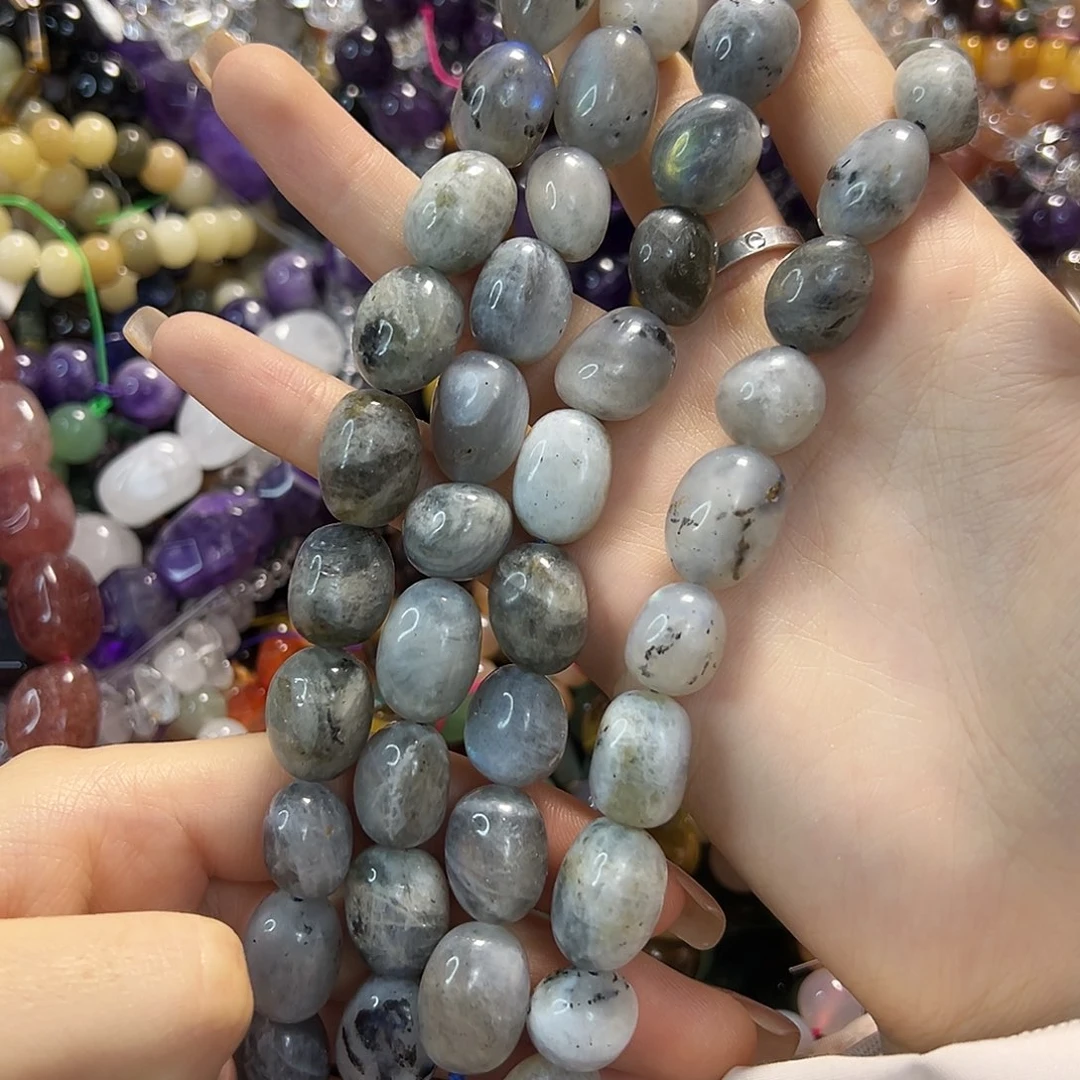 玛瑙/玉髓未镶嵌珠宝半成品蓝月光随行一条