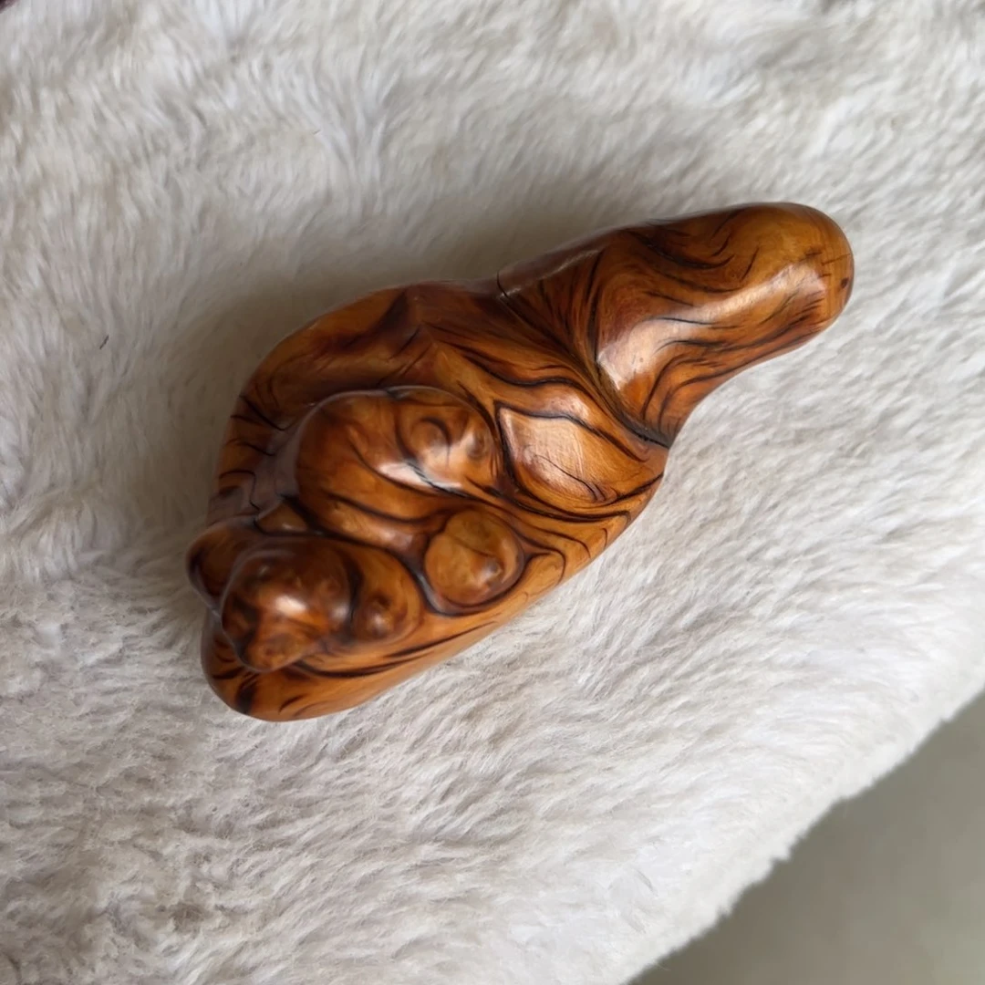 池**生太行崖崖柏柏把件