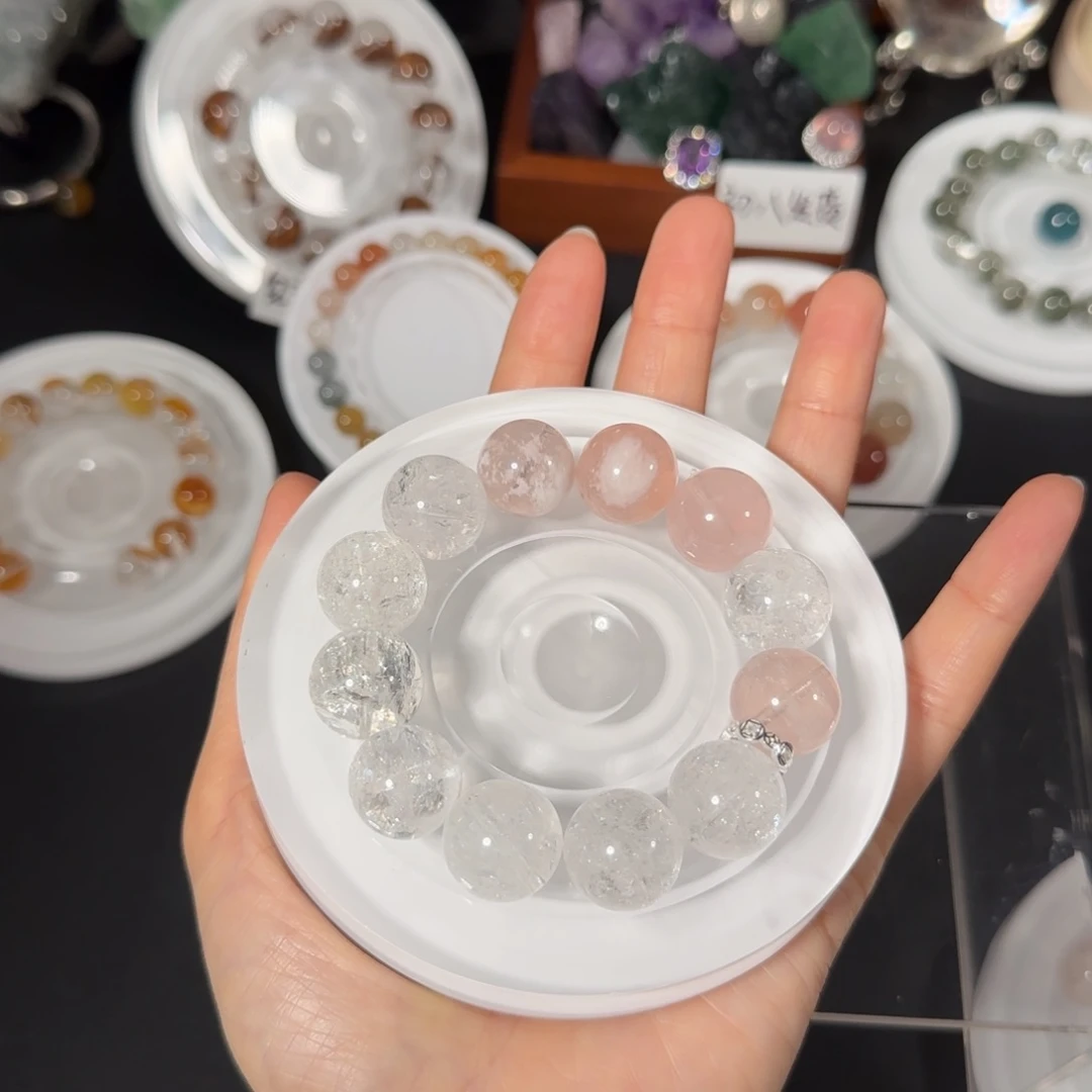 水晶直播间水晶DIY银S925镶嵌桑*?