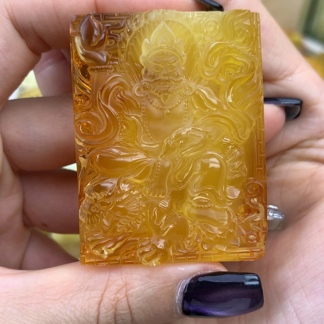 琥珀未镶嵌裸石52×40×14