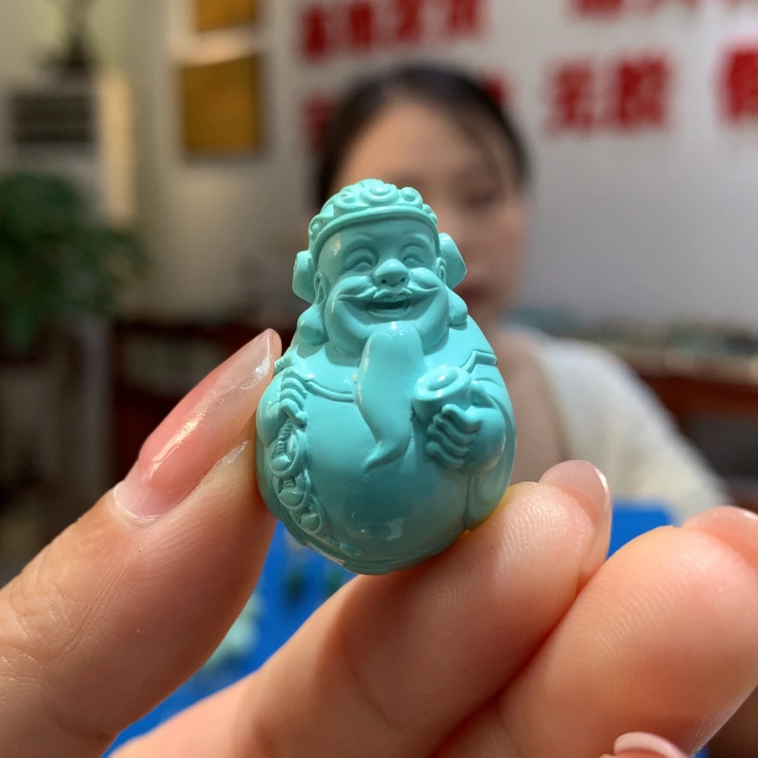 绿松石未镶嵌吊坠