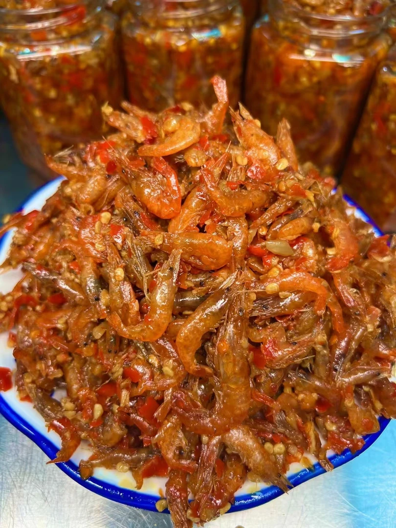 杨巧妹香辣小河虾江西美食小河虾辣椒酱开盖即食下饭菜厨房调味品