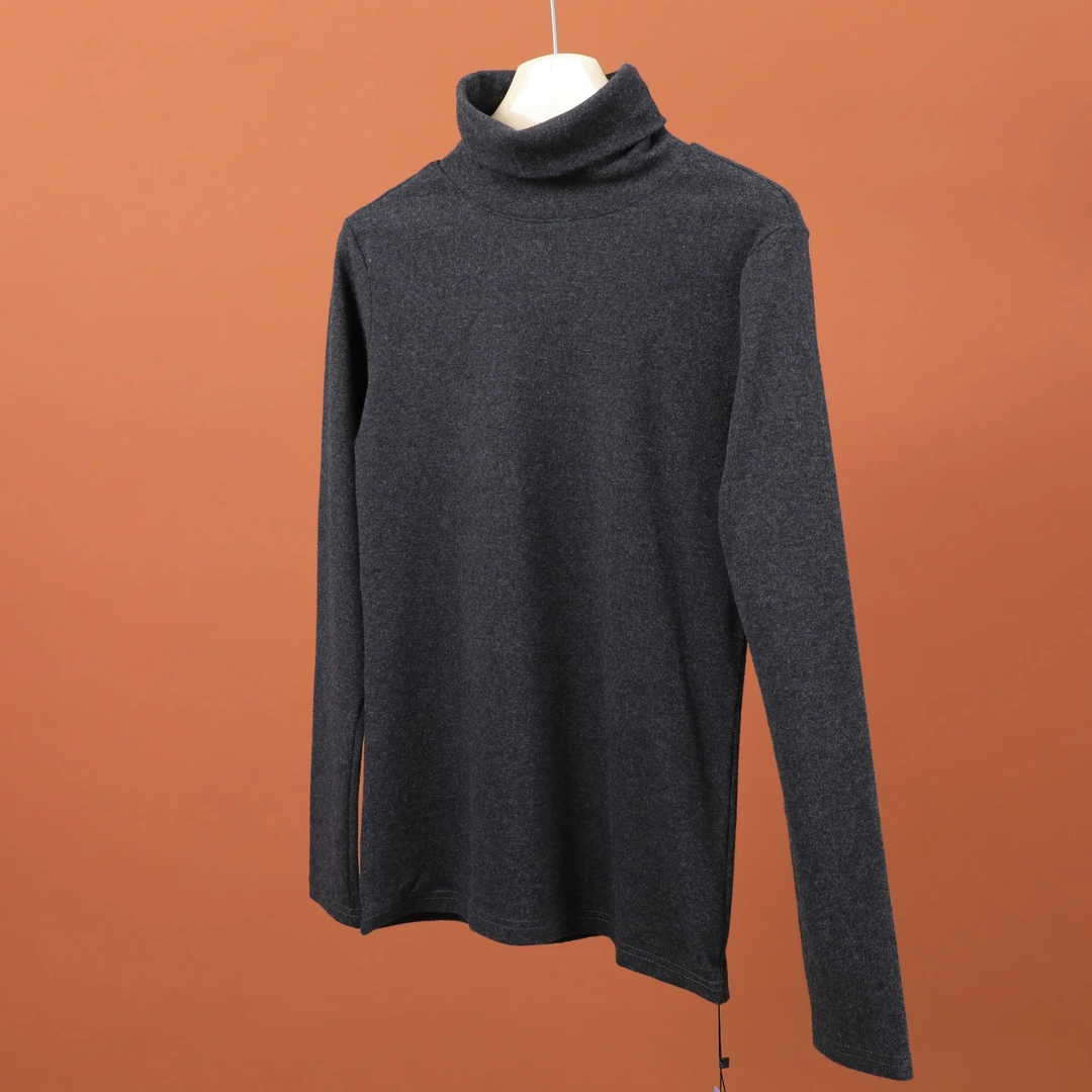 19080 简约百搭【暖冬必备】质感上乘！女式秋冬百搭高领长袖打底T恤