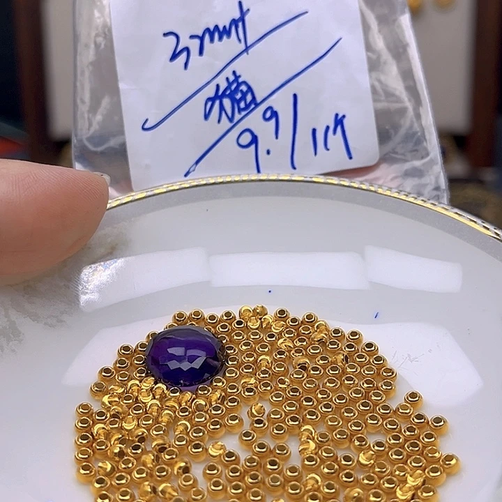 银S925镶嵌颈饰紫晶紫晶925镶嵌106