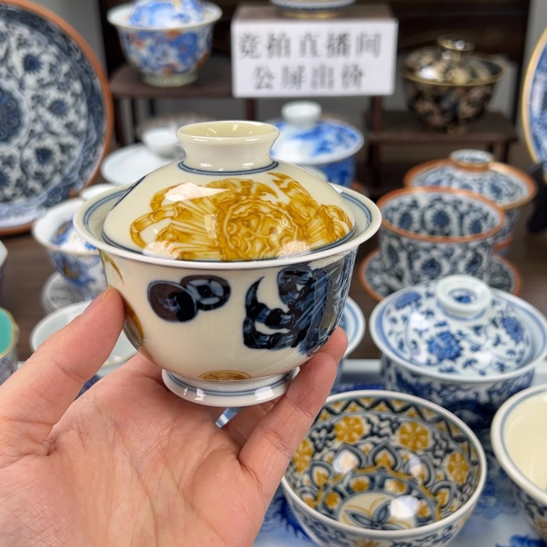 云***叶景德镇手工手绘陶瓷