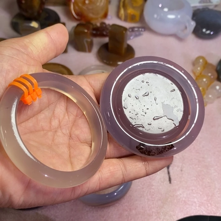 饭***桶未镶嵌玛瑙/玉髓珠宝奇石